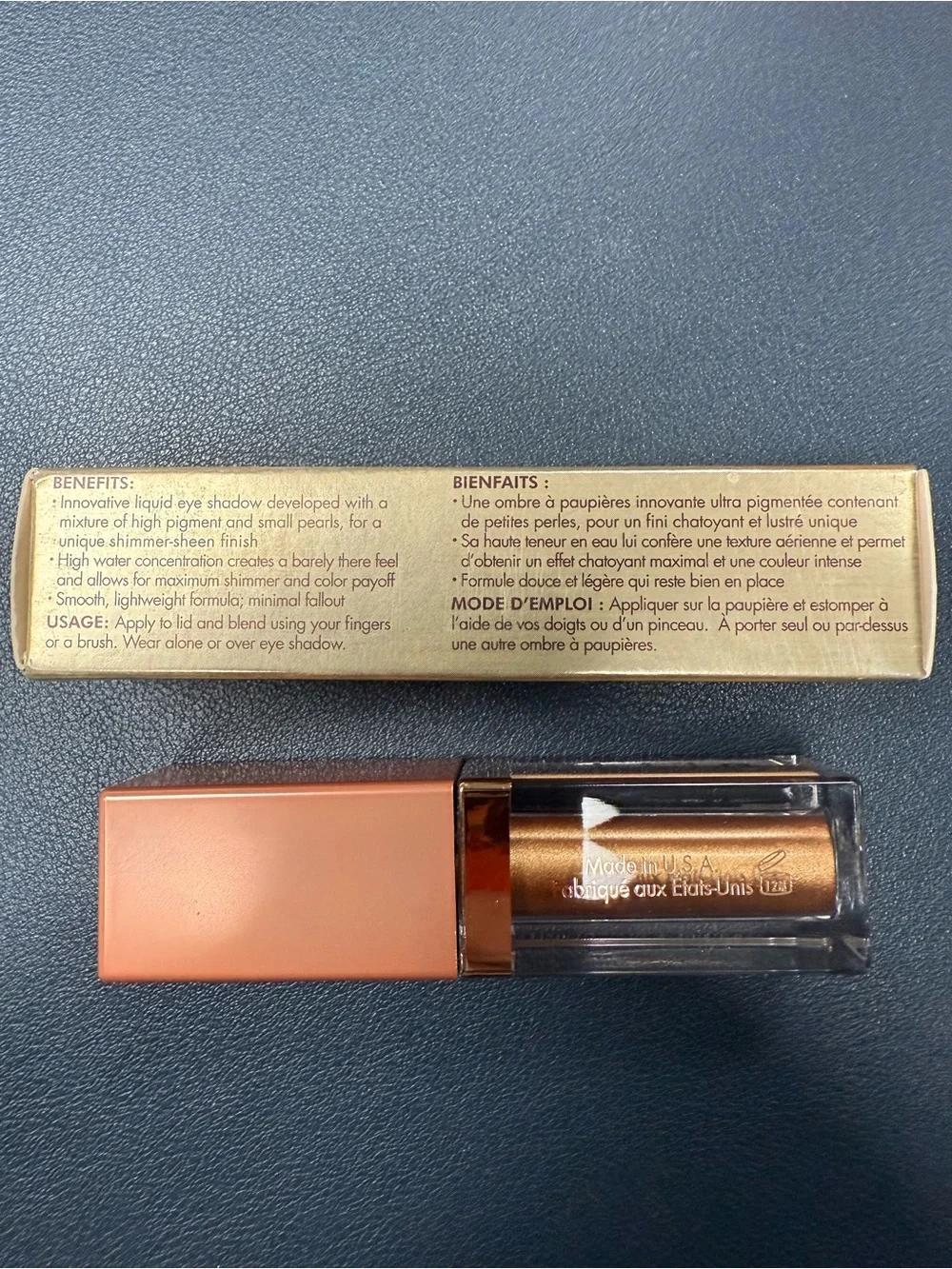 Stila Shimmer & Glow Liquid Eye Shadow — Courageous Warm Copper Gold